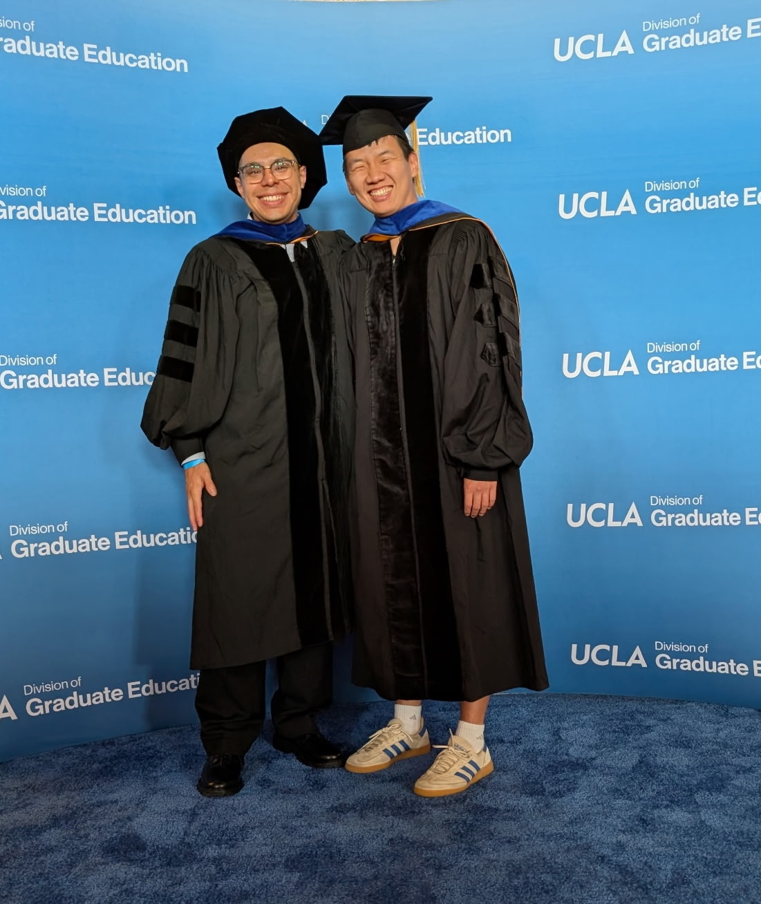 Harold and Albert at the UCLA hooding